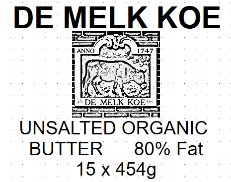 Case of Bulk DE MELK KOE 15x1lb case (Plain Foil)